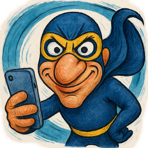 Crumbgrabber Selfie - Flared Nostrils Smirk.png